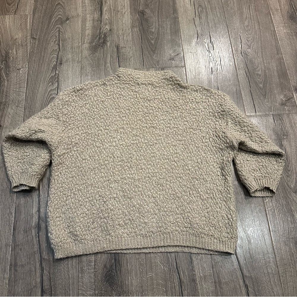 VINTAGE Alps Sweater Women's Sz Medium High Neck Chunky Knit Mohair Ski Aspen - Picture 7 of 9
